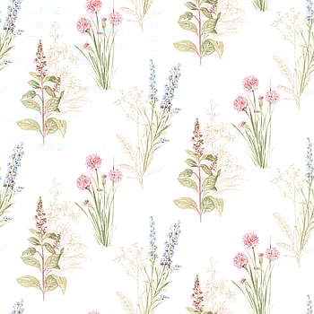 Galerie Wallcoverings Product Code AB42445 - Abby Rose 3 Wallpaper Collection - Cream Blue Pink Colours -  
