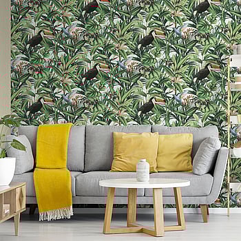Galerie Wallcoverings Product Code AM30001 - Amazonia Wallpaper Collection - Green Colours -  