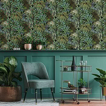 Galerie Wallcoverings Product Code BW51020 - Blooming Wild Wallpaper Collection - Yellow Green Colours -  
