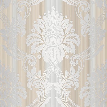 Galerie Wallcoverings Product Code CI38263 - Classic Silks 4 Wallpaper Collection - Grey, Cream, Silver Colours -  