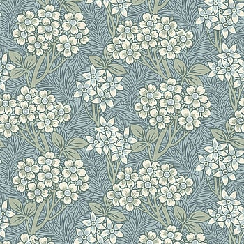 Galerie Wallcoverings Product Code ET12004 - Arts and Crafts Wallpaper Collection - Light Blue Sage White Colours -  