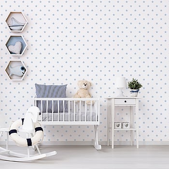 Galerie Wallcoverings Product Code G23104 - Deauville Wallpaper Collection - Sky Blue White Colours -  