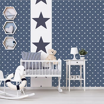 Galerie Wallcoverings Product Code G23350 - Deauville 2 Wallpaper Collection - Marine Blue White Colours -  