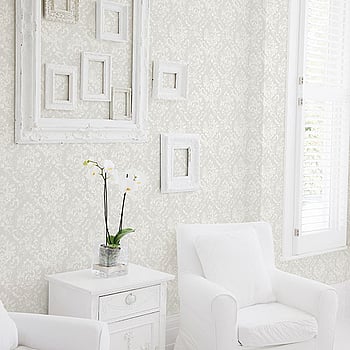 Galerie Wallcoverings Product Code G45013 - Vintage Rose Wallpaper Collection - Grey Colours -  