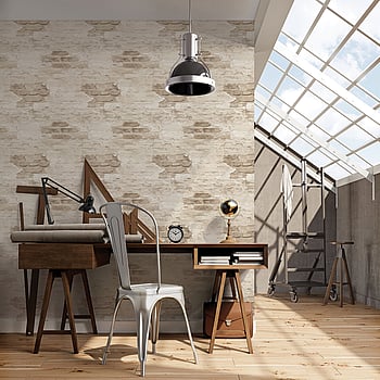 Galerie Wallcoverings Product Code G45355 - Grunge Wallpaper Collection - Cream Brown Colours -  