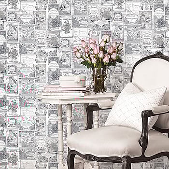 Galerie Wallcoverings Product Code G56277 - Nostalgie Wallpaper Collection - Black Colours -  