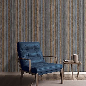 Galerie Wallcoverings Product Code G67803 - Ambiance Wallpaper Collection - Brown Navy Blue Colours -  