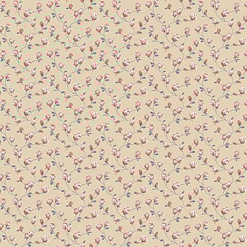 Galerie Wallcoverings Product Code G68724 - Miniatures 3 Wallpaper Collection - Tan,Navy,Red Colours -  