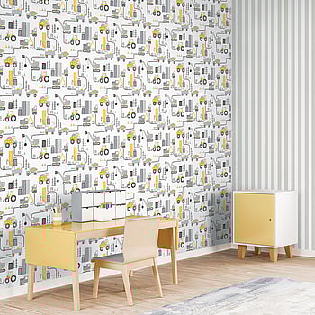 Galerie Wallcoverings Product Code G78362 - Tiny Tots 2 Wallpaper Collection - Yellow Greige Colours -  