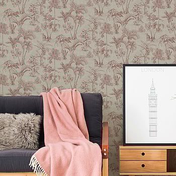 Galerie Wallcoverings Product Code HV41021 - Havana Wallpaper Collection - Brown Red Colours -  