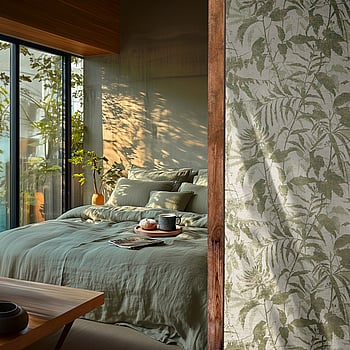 Galerie Wallcoverings Product Code HZ62047 - Horizon Wallpaper Collection - Cream Green Metallic Colours -  