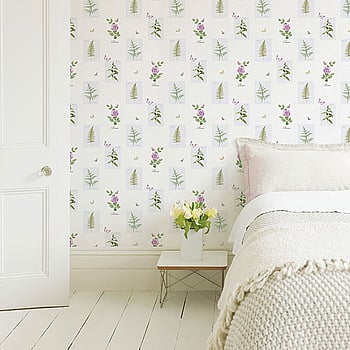 Galerie Wallcoverings Product Code S45207 - Country Cottage Wallpaper Collection - Lilac Green Colours -  