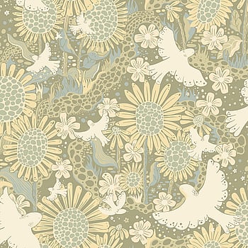 Galerie Wallcoverings Product Code S63009 - Sommarang 2 Wallpaper Collection - Green Colours -  