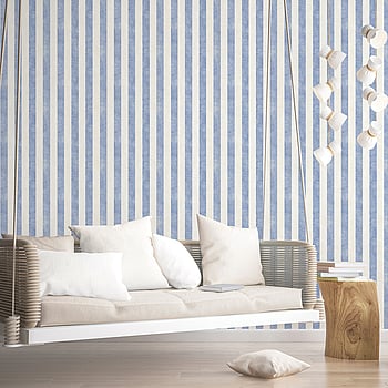 Galerie Wallcoverings Product Code SD36158 - Simply Stripes 3 Wallpaper Collection - Beige Blue Colours -  