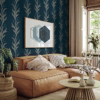 Galerie Wallcoverings Product Code TJ40512 - Mulberry Tree Wallpaper Collection - Blue Colours -  